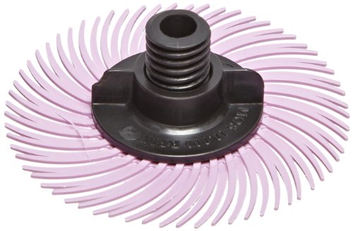 Image of Scotch-Brite Radial Bristle Disc Thin Bristle, Ceramic, 30000 RPM, 2 inch Diameter, Pumice Grit, Pink (Pack of 40)