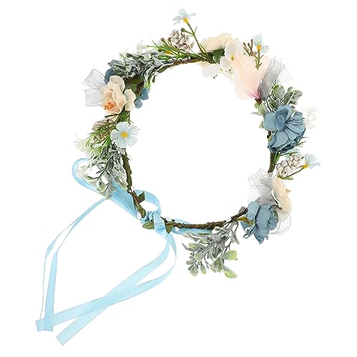 Abaodam 犬用婚礼花首輪 可能なリボンデザイン 花輪風 ドッグフローラルカラー ペット用 結婚式やパーティー 日常の装飾に