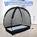 tupi Baby Crib Tent Safety Net to Keep Baby in, Pop Up Crib Tent Canopy Keep Baby from Climbing Out, Mosquito Net for Baby Crib, Ultra Stable Frame, Durable Strong Self-Locking Zipper, Black