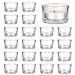 Produktbild MATANA  24 Elegante Teelichthalter - Teelichter Glas für Zuhause, 5cm Teelichthalter, Klar Teelichtgläser - Kerzenglas für Hochzeit, Dekorativ Kerzenglas, Teelicht Gläser für Standard-Teelichter