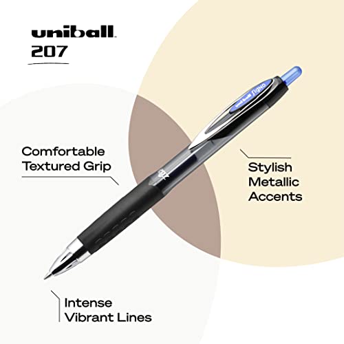 Uniball Signo 207 Bolígrafos Gel 36 Pack Azul 0.7mm miniatura 3