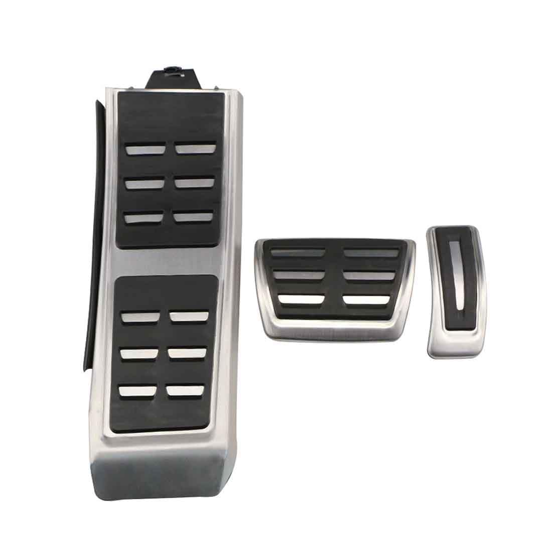 Copri Pedali per Audi A6 C6 C7 C8 2004-2022, Pedale Antiscivolo per Pedale Sinistro Auto in Metallo Pedaliera per Auto Adatta Auto Poggiapiedi,AT