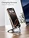 JSAUX Cell Phone Stand, Foldable Aluminum Adjustable Phone Holder for Desk Portable Travel Essentials Office Accessories for iPhone 17 16 15 14 13 Pro Max Samsung S25 S24 S23 Ultra Kindle-Gray