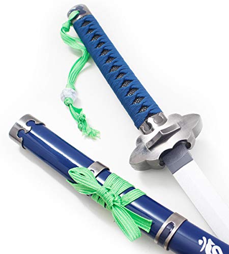 Blue Exorcist Katana Tout en Bois Lame en Bois Epee Rin Sabre Decoration + Presentoir/Repliksword