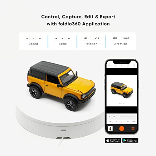 Foldio360 (Smart 360 Photography Turntable Controlled by Smartphone for 360 Product Photography / Create 360 Degree Images and Video for your shop, Youtube, TikTok, Instagram, 3D Scanning) by ORANGEMONKIE - Image 6