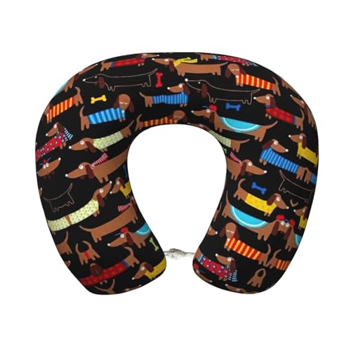 Almohada de poliéster para cuello tamaño único negra miniatura 1
