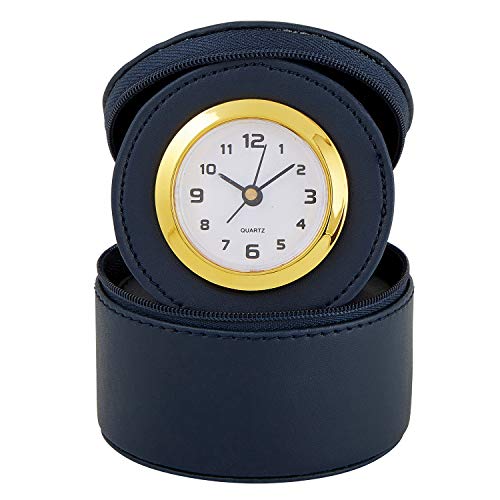 Creative Brands Heartfelt - Vegan Leather Travel Table Clock With Alarm, 3-Inch, Adventure #TOP15