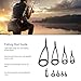 9PCS Rod Repair Kit Fishing Rod Tip Repair Kit Ceramics Tips Stainless Steel Carbon Spinning Rod Guides Fishing Rod Repair Kit 8 Rod Guide + 1 Top Ring Fishing Guide Tips Rod Top Tips Replacement