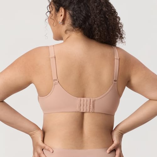 Image of DELIMIRA Women's Inbarely Plus Full Coverage Bra Plus Size Underwire Unlined Seamless Bras