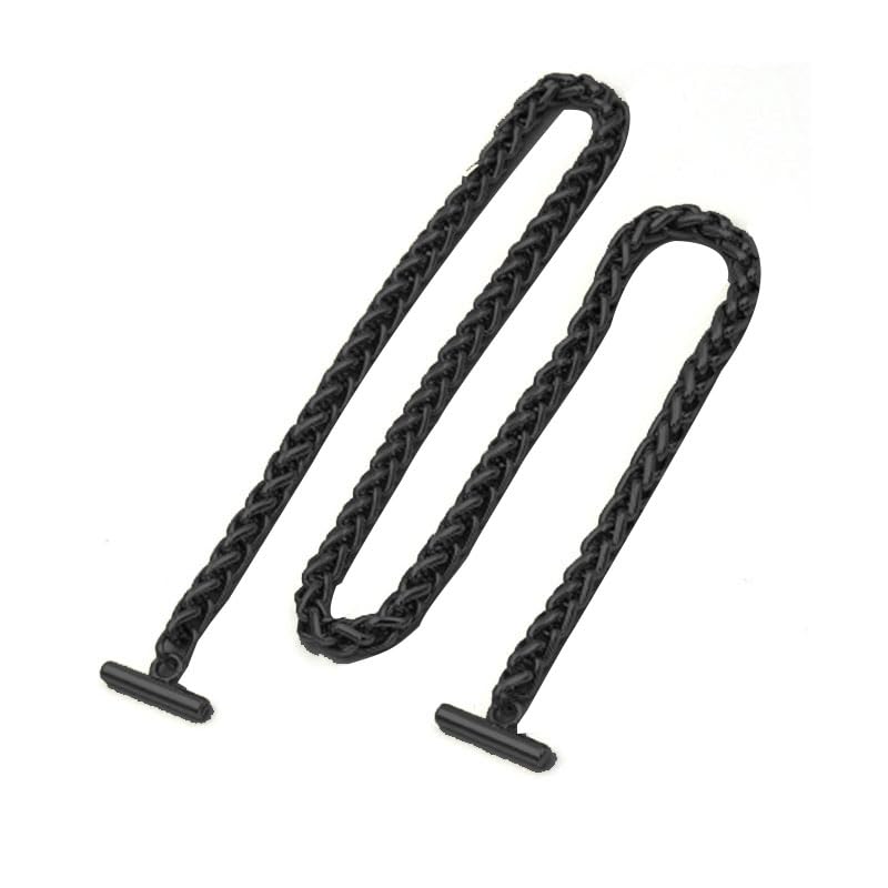 Cadena para Bolso Correa de Cadena de Metal de 100-120cm de Largo for Bolsos, Asas DIY, Accesorios Cruzados, Repuesto Desmontable, Correa de Cadena extendida for Bolso Cadena Bolso(Noir,100cm)