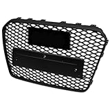 Stehlen 642167821656 Compatible With 2013-2016 Audi A5 / S5 B8.5 RS Honeycomb Mesh Front Hood Bumper Grille - Matte Black