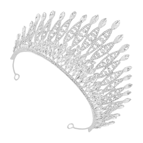 Couronne de mariée en alliage et strass argentés Abaodam pour femme