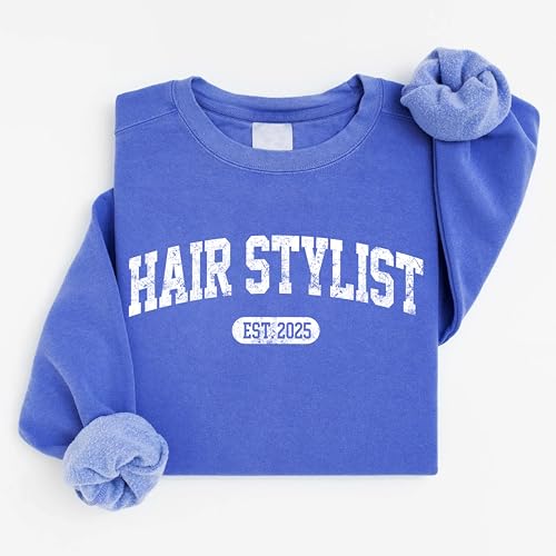 CHILLEVER Personalized Hairstylist Sweatshirt, Custom Hairdresser Sweater, Salon Crewneck, Graduation Gift for Beauty Professional, Appreciation Week Present4