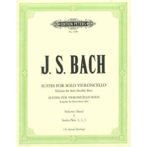 Bach, JS - Cello Suites 1-3 for Double Bass - Arranged by Sterling - Peters Edition