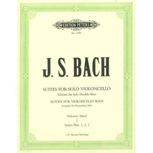 Bach, JS - Cello Suites 1-3 for Double Bass - Arranged by Sterling - Peters Edition      Sheet music