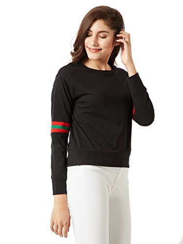 Image of Miss Chase Women's Black Boxy Sweatshirt