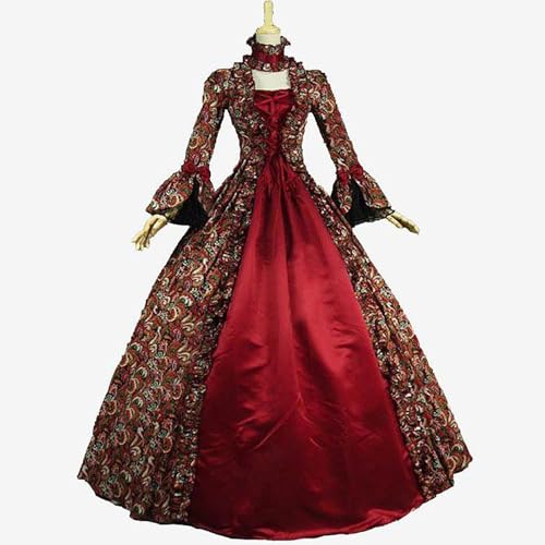 Robe de princesse baroque rococo en costume médiéval chic de la Renaissance
