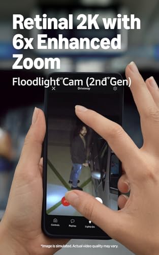 Image of Ring Floodlight Cam, Wired (newest model), White with Chime (3rd Gen)