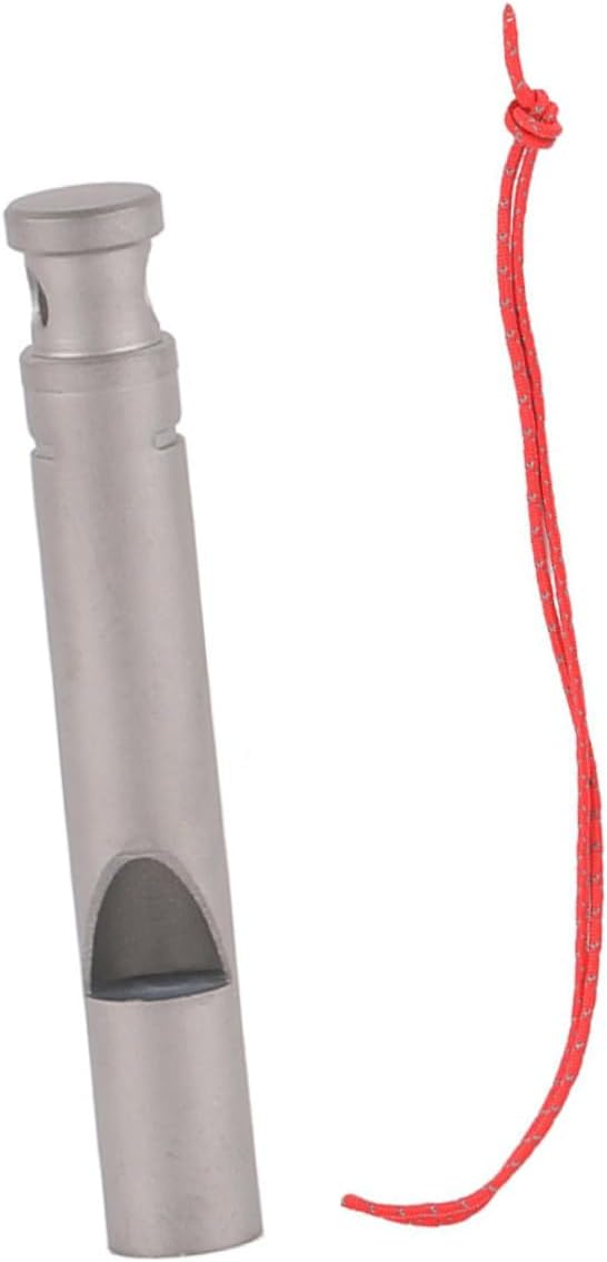 BESPORTBLE Titanium Whistle Decor Hiking Whistle Portable Camping Whistle Emergency Whistle Metal Camping Whistle