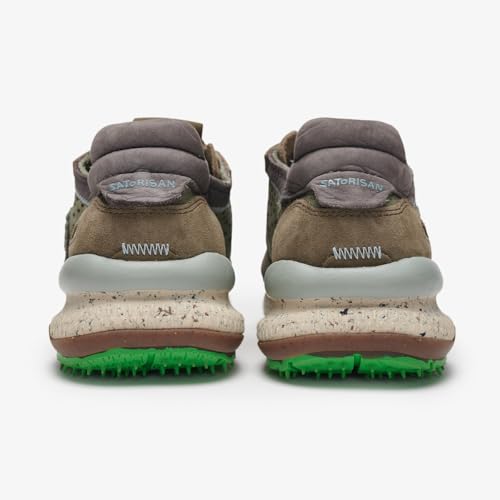 Chacrona Laser Premium - Casual Sneakers for Men & Women - Comfortable & Durable Leather Sneakers - Wild Grass Color - Size 113