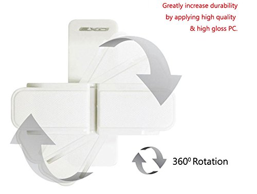 EXO Dual Car Sunglasses Holder Clip Eyeglasses Sunvisor Double Holders Clips for Motors Auto Vehicle (White Color) - Thumbnail 3
