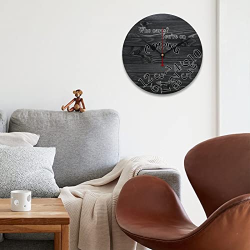 Horloge camping rétro pour camping-car et décoration de chalet nature