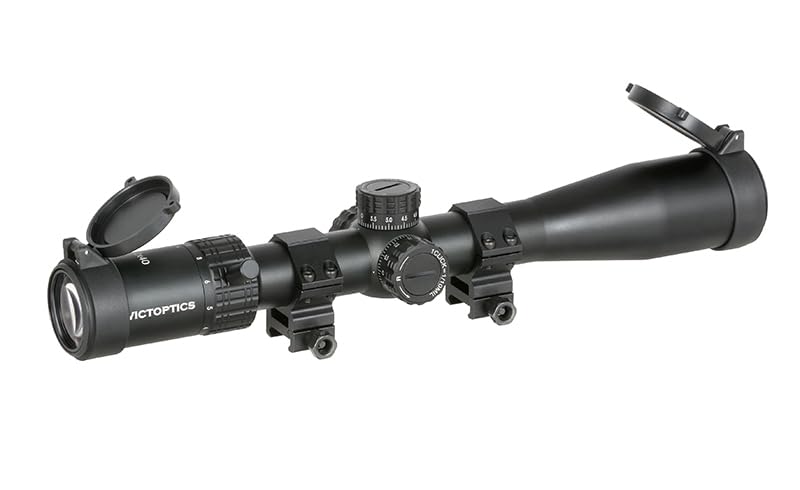 Vict Optics Visor S4 3-12x40 SFP, Retícula MDL, Ajuste 1/10 MIL, Aluminio 6061-T6, Negro. Uso Exclusivo para Airsoft. Anillas para Rail Picatinny de 20 mm