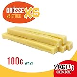 YAKDOG – Käsesticks für Hunde – Langanhaltende Kausnacks – 100% Natürlich – Traditionell aus dem Himalaya – Hergestellt in Belgien – XS - 5 Stück