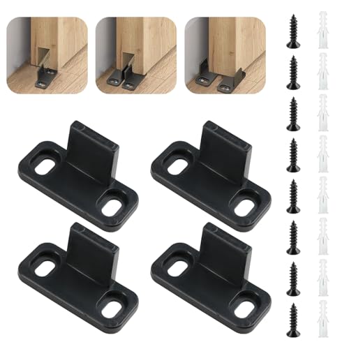 Duluok 4 Stück Bodenführung Schiebetür mit Schrauben und...