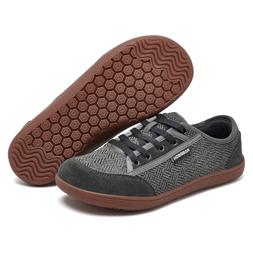 Image of HOBIBEAR Barefoot Shoes for Women Men Zero Drop Sole Wide Toe Box Walking Sneakers