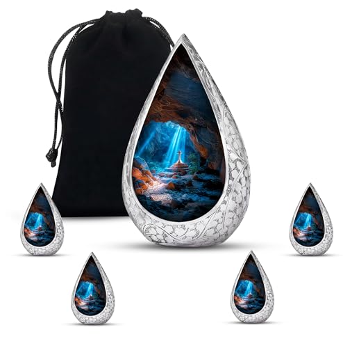 Remembrate Cross Keepsake Urn Mini Size 3 Inch - Christian