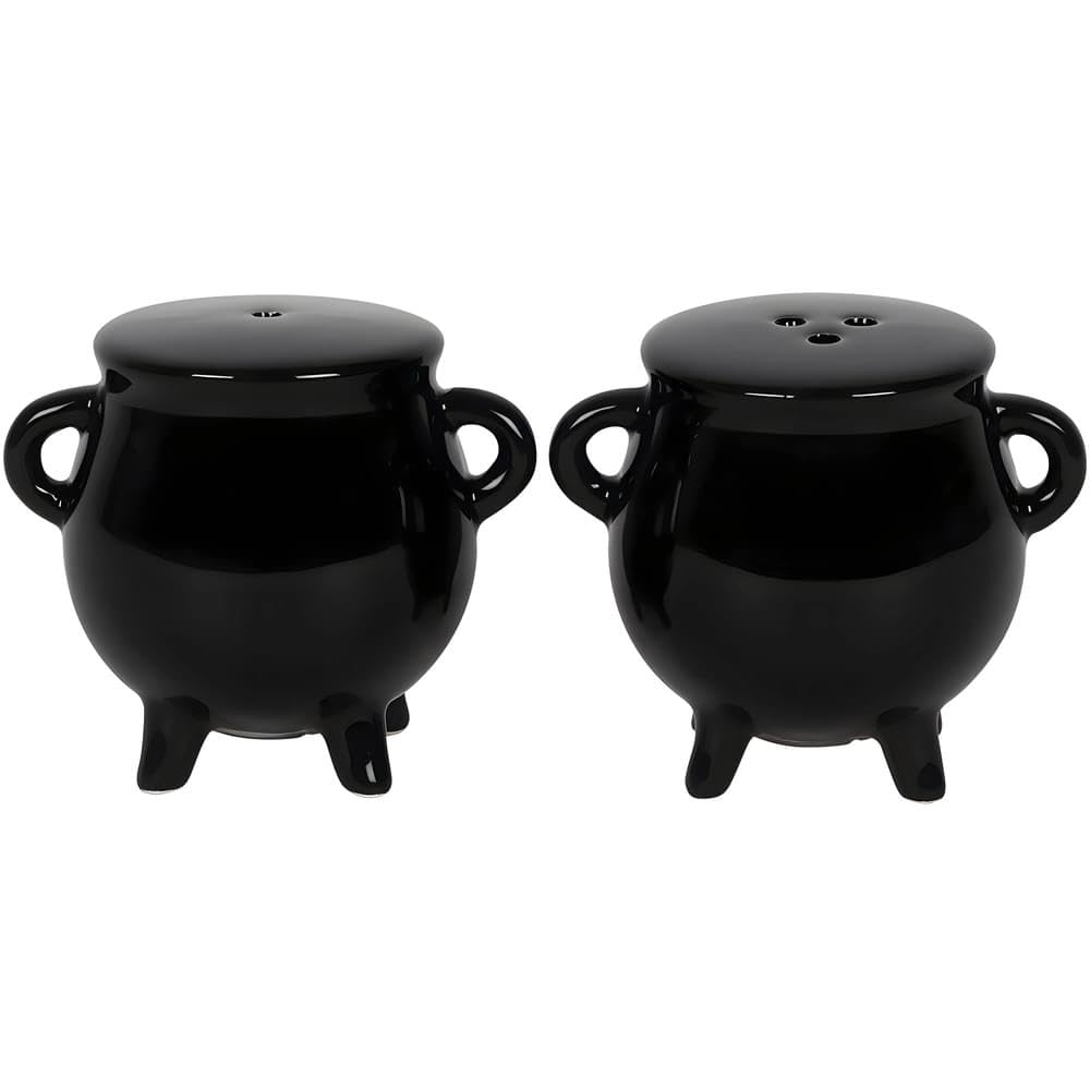 Something Different Cauldron Cruet Set (One Size) (Black)