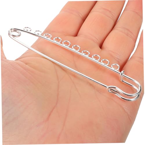Générique 5 Pièces Épingle De Sûreté Épingles De Sûreté De Bijoux pour Charmes Épingles De Sûreté Tailles Assorties Épingles à Matelasser Petites Épingles De Sûreté en Or Hally Silver Métal – vue 9