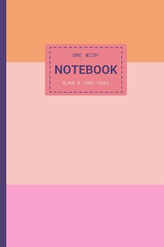 Dual Notebook Blank & Lined Journal for Daily Writing, Sketching and Gratitude - with Lined and Blank Pages, (6"x9"), Perfect for Writing,
