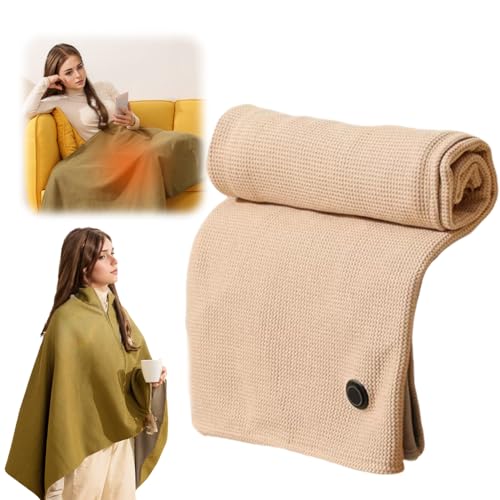 Portable Heated Shawl, 2026 New Heated Blanket Wrap, Multifunctional Electric