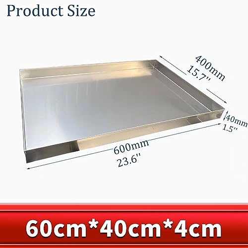 Bandeja de goteo rectangular de acero inoxidable para agua 5