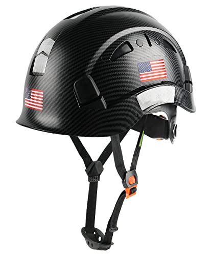 Image of GREEN DEVIL Safety Helmet Hard Hat Adjustable Lightweight Vented ABS Work Helmet 6-Point Suspension ANSI Z89.1 Approved Ideal for Industrial & Construction