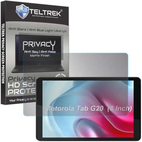 Image of Privacy Matte Anti Peep Screen Guard Compatible With Motorola Moto Tab G20 (8 inch Inch Tablet) Anti Spy Screenguard Not a Tempered Glass Screen Protector