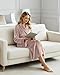 NY Threads Premium Womens Robe, Plush Fleece Long Bath Robe for Women, Fluffy Soft Women's Bathrobe, Large, Taupe