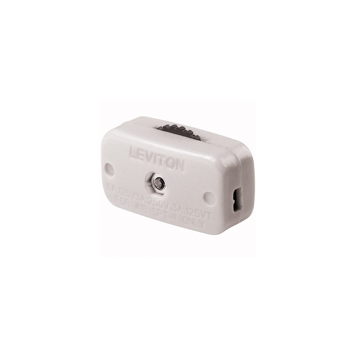 Leviton 1 Rotary Lamp Cord Switch White