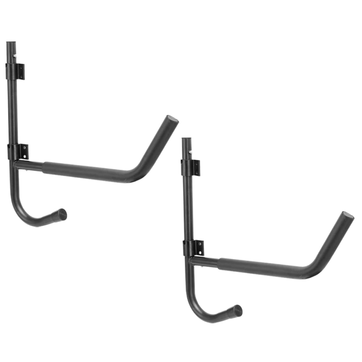INOOMP 2sets Metal Kayak Storage Racks Wall-Mounted Canoe Holders Space-Saving Design Construction Easy Installation for Home Garage Use
