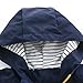 Toddler Boys Windbreaker Jacket Little Boy Girl Lightweight Zip Hooded Jacket Striped Lined Outerwear Cute Dust Coat Kids Baby Long Sleeve Windproof Outwear Jackets Fashion Full Zip Hoodies