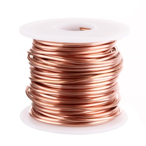 Alambre de cobre de 22m para manualidades y tutorado natural de plantas CYEER