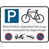 Dreifke® Parkverbotsschild, Fahrradstellplatz, 300 x 400 mm, Aluverbund, Aluverbund 1 Stk.