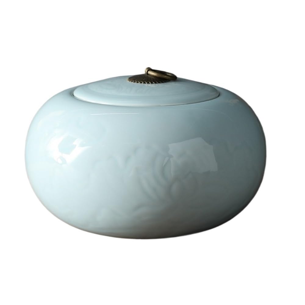 Ceramiczny pojemnik na herbatę, słoik do przechowywania herbaty z pokrywką, szczelny słoik, kreatywny, prosty, duża pojemność, szczelny słoik, chiński zestaw do herbaty, pojedynczy słoik, pojemnik n