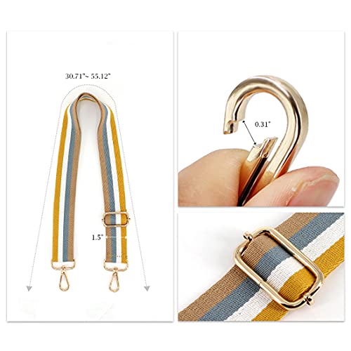 Image of TANOSII Wide Purse Strap Adjustable Replacement Shoulder Crossbody Strap Handbag Strap
