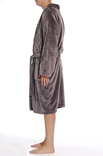 #followme Ultra Soft Velour Robe for Men with Hood2