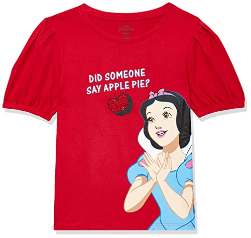Image of Max Girls Disney Princess Printed Round Neck T-shirt