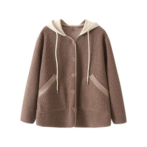 Veste d hiver en polaire avec boutons finition peluche de qualité supérieure