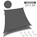TOPLUS Vela de Sombra, (2m x 3m) para Jardín, Toldo Resistente a...